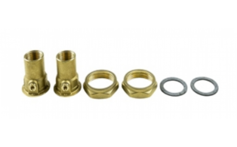 Grundfos koppelingset messing 1.1/2&quot; x 22 mm knel 519808