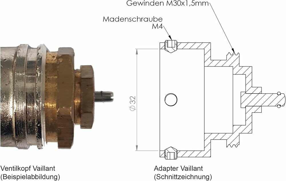 Vaillant aanpassingstuk