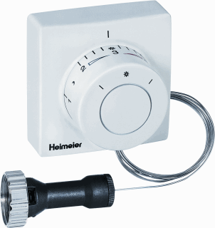 Heimeier F thermostaatkop met afstandvoeler 2m M30 x 1,5 RAL9016 2802-00.500
