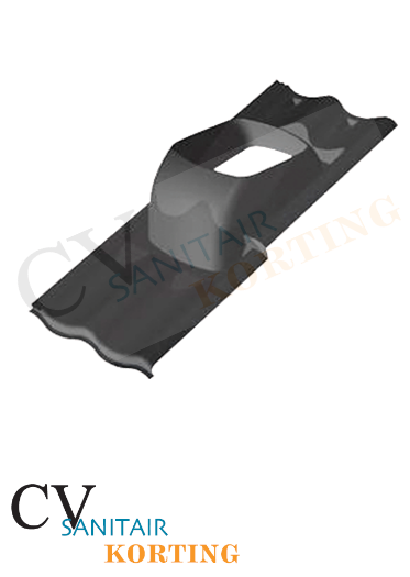 M&amp;G pan sneldek 2-pans D zwart 400453619 tbv dakdoorvoer WTW