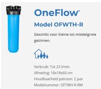 Watts OneFlow&reg; TAC-patroon voor OFTWH-R ter vervanging S0002189EU
