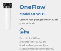 Watts OneFlow waterontharder  38/l/min 3/4&quot; OFTWH  (incl.patroon)  S0002182