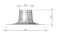 M&amp;G aluminium plakplaat 204mm 400453210