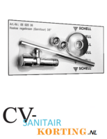 Schell hoekstopkraan met pijpje 3/8x10mm klem chroom 050200699