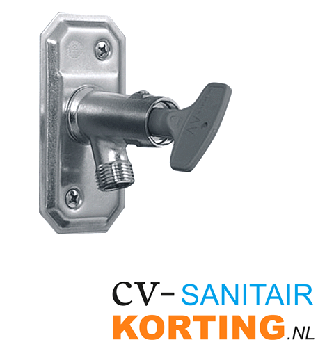 Geberit 300 vorstvrije buitenkraan 3/4&quot; RVS gevelkraan roestvrijstaal S8DS100N1G S8DS100N1