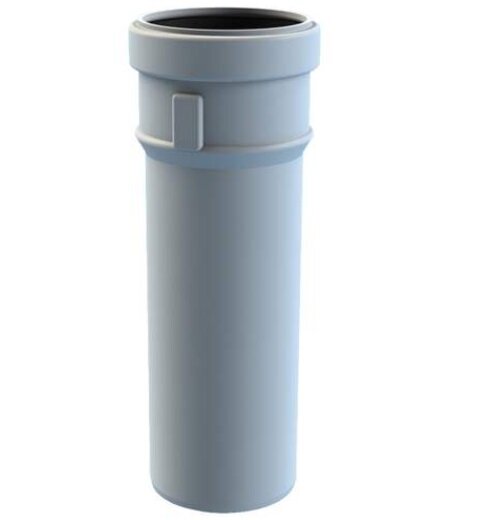 Safe PP 80x 1000 mm wit rookgasafvoer 40.045.39.77