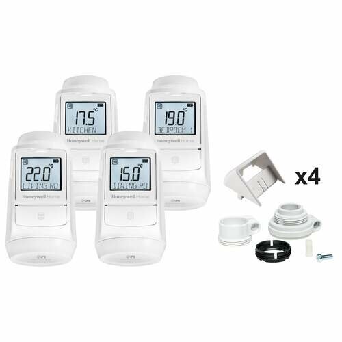 Honeywell Home Evohome  HR93 radiatorregelaar, 4 stuks, HR93WE 