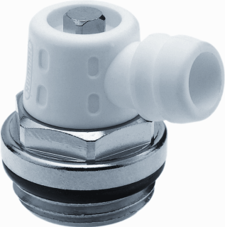 Hummel radiator aftapper. 1/2&quot;+ O-ring draaibaar 2.531.1200.01