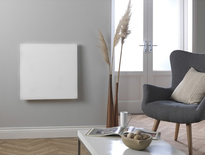 Masterwatt Glass infraroodpaneel l=454mm h=1355mm WIT 500 Watt met RF ontvanger