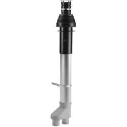 Burgerhout Dakdoorvoer voor MAG geiser Mugro 2000 VR aluminium zwart 80/80mm 400452829 + vaillant MAG adaptor