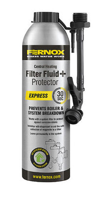 Fernox Filter Fluid + Protector Express 400ml wordt zonder vuilmagneetfilter geleverd