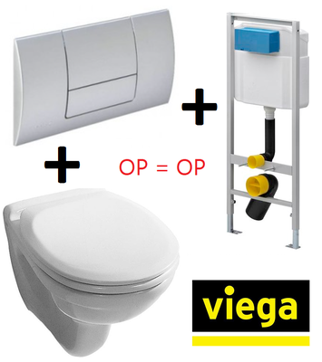 Viega Eco Wc element 606688 met wandcloset en zitting ACTIEPAKKET